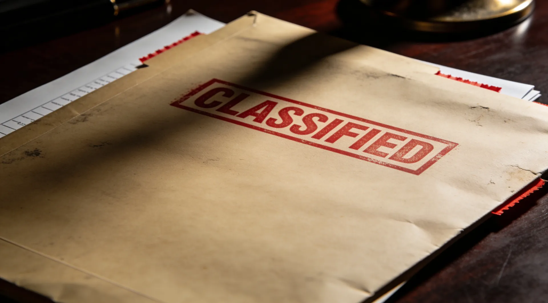 Classified manila envelope